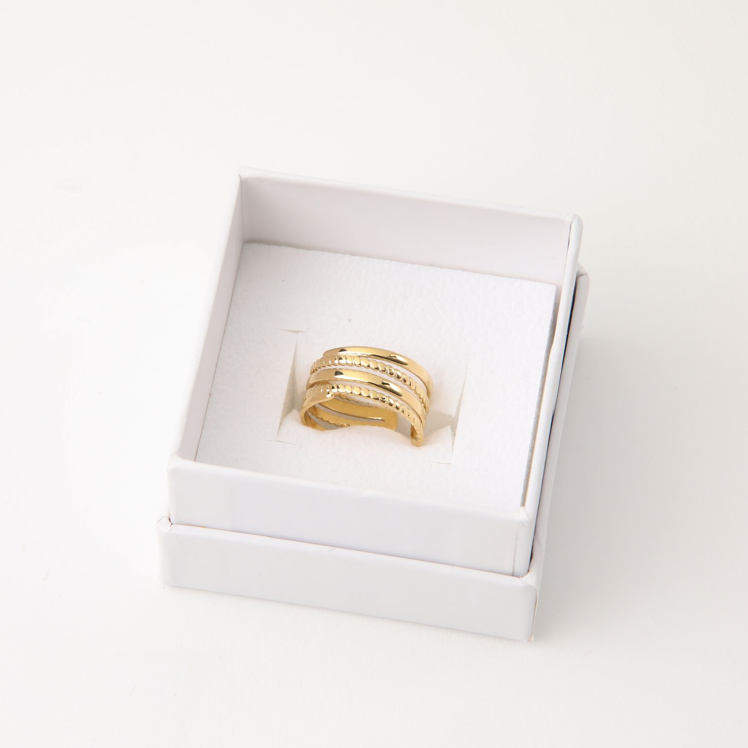 Anillo 19v69 Dorado Mujer Str206 image number 2.0