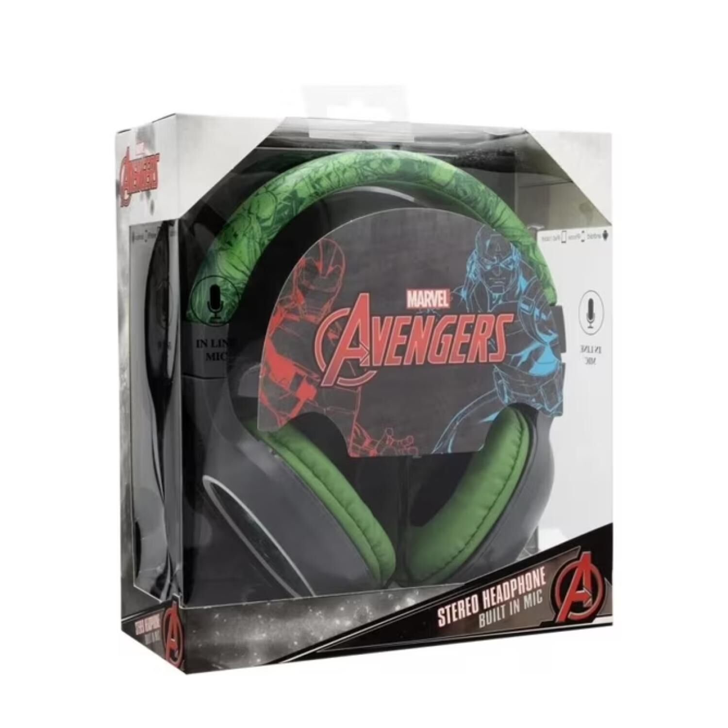 Audifonos Bluetooth Infantil Overear Verde Hulk image number 3.0