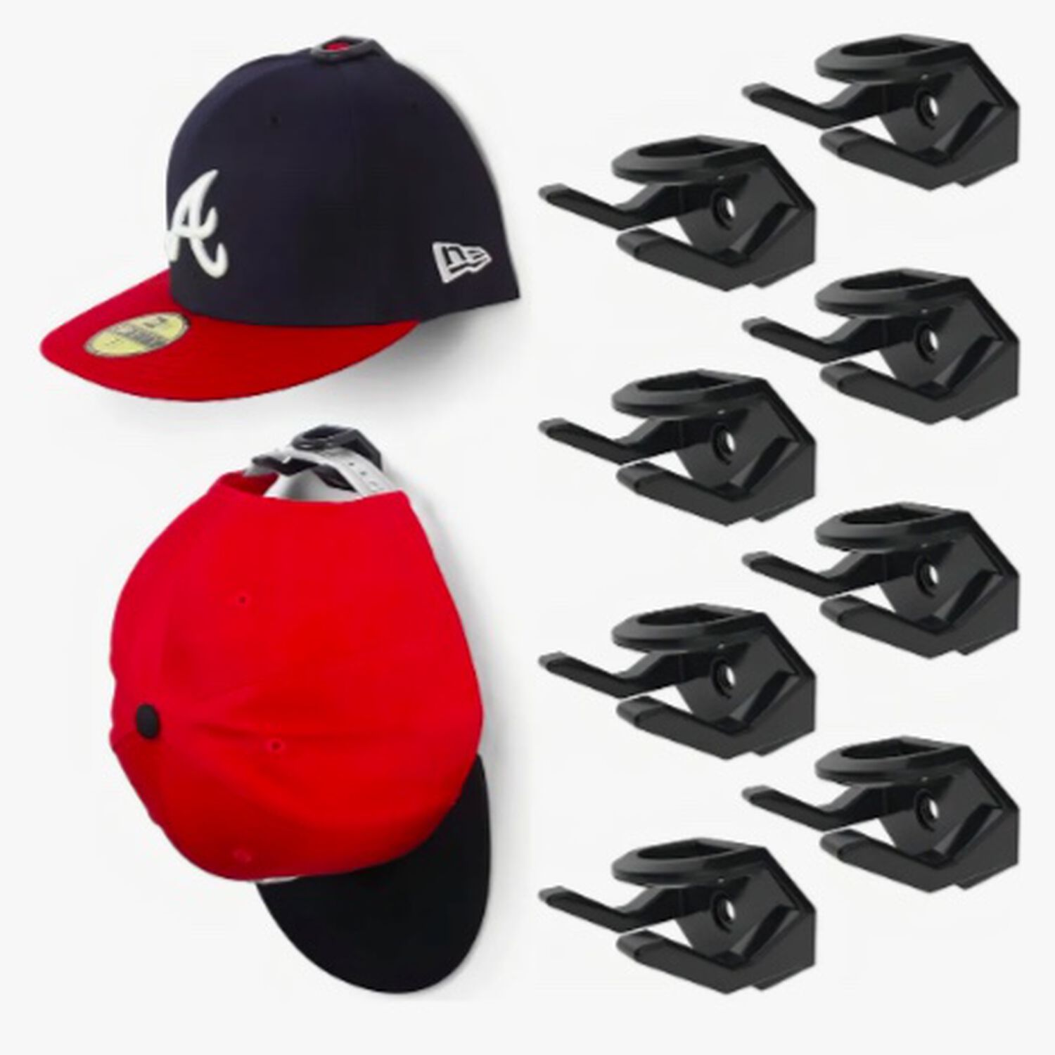 Set 8 Gancho Gorras Para Pared image number 0.0