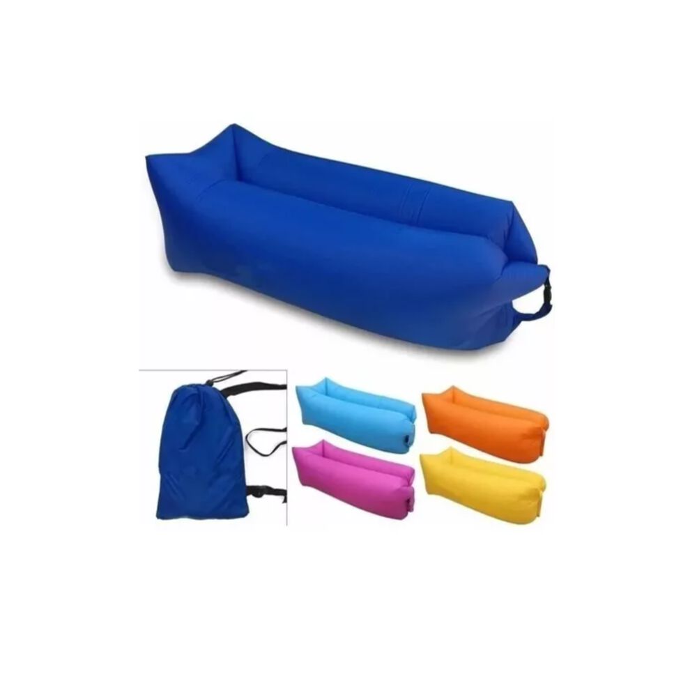 Sof&aacute; Sill&oacute;n Inflable Tumbona Coj&iacute;n Banano Camping Aire Playa image number 9.0