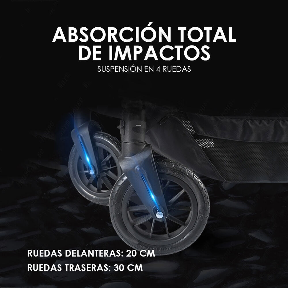 Coche De Beb&eacute; Asiento Reversible Gris Gold Babymine image number 9.0