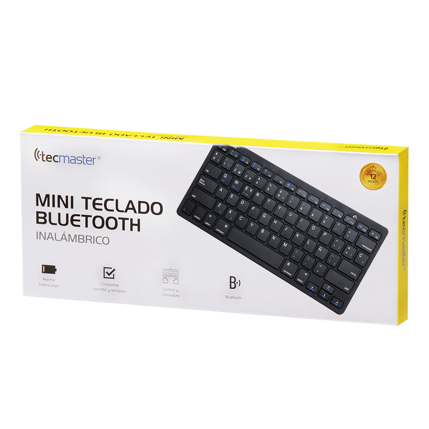 Mini Teclado Inal&aacute;mbrico Bluetooth Flat Keys Ultra Compacto image number 8.0