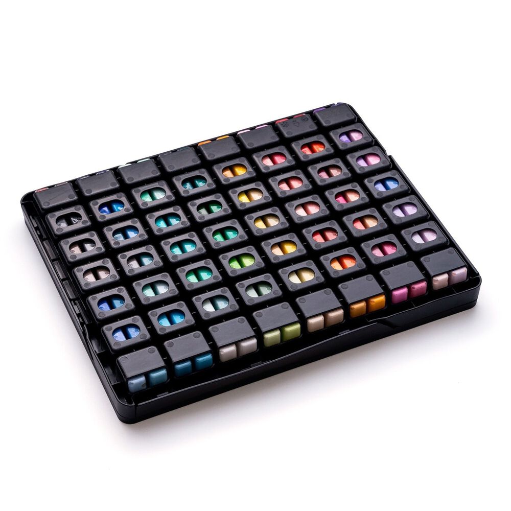 Himi Set Gouache 112 Colores Twin Cup 12g Estuche Negro image number 2.0