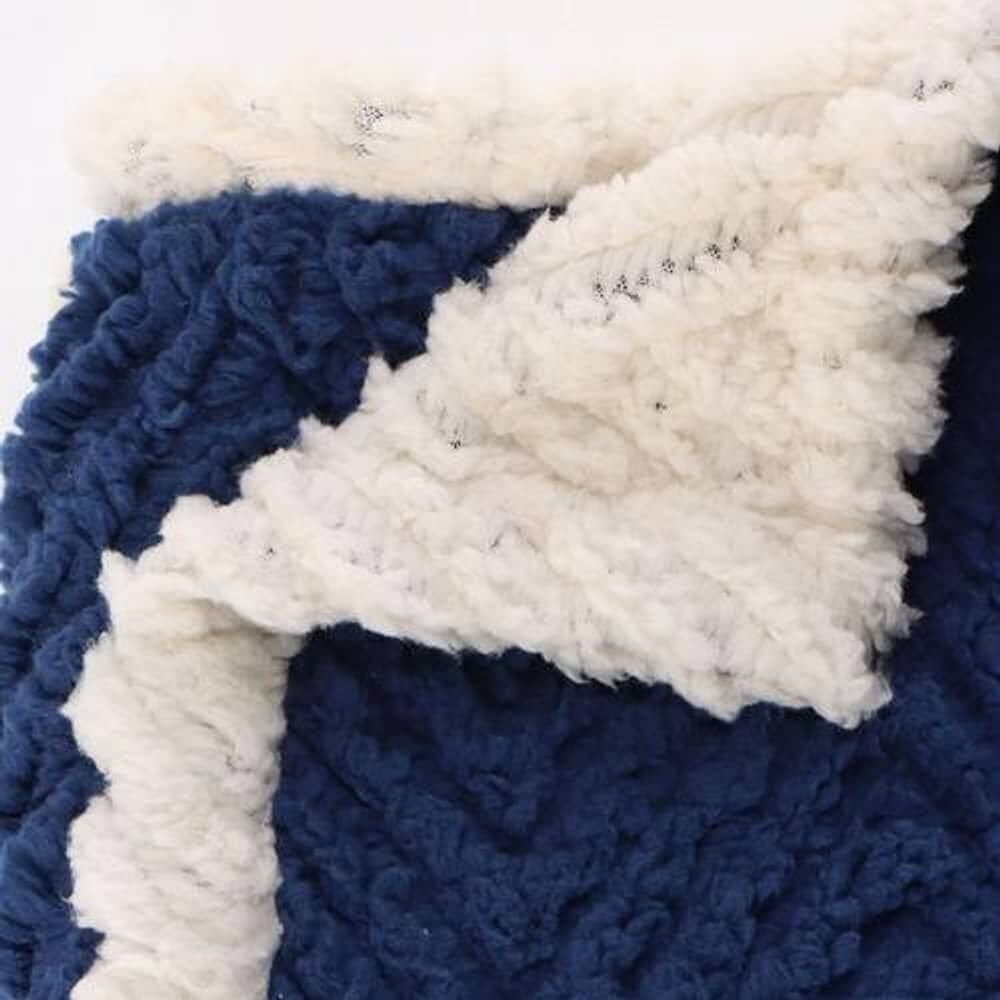 Frazada Andes Chiporro Espiga Azul 2 Plaza image number 5.0