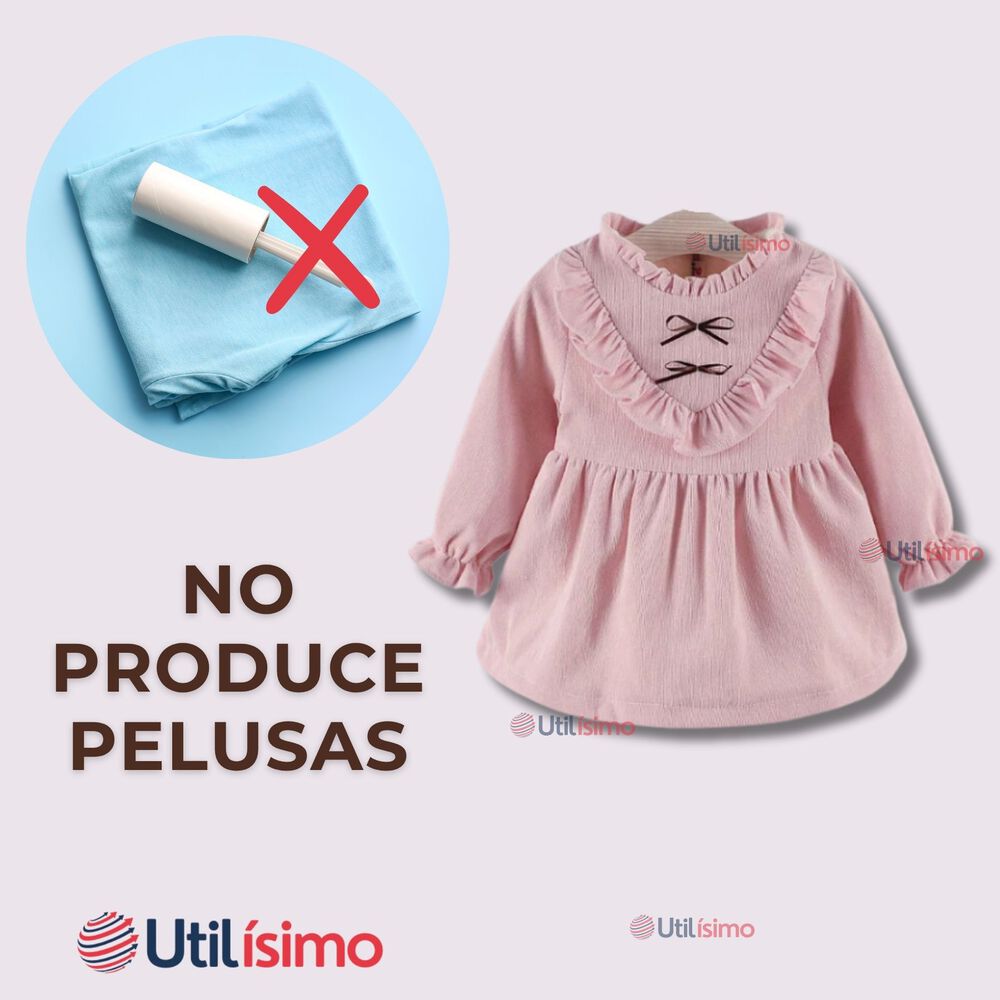 Vestido De Cotelé Con Bolso Conejo Forrado En Plush Niña Color Rosa image number 8.0