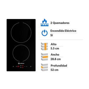 Encimera Vitrocer&aacute;mica Mademsa Vm2tr 2 Quemadores