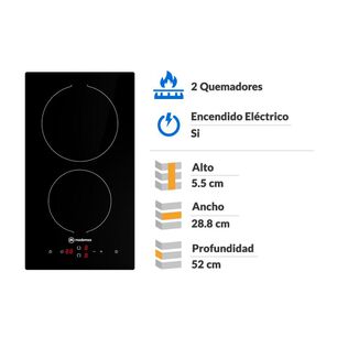 Encimera Vitrocer&aacute;mica Mademsa Vm2tr 2 Quemadores