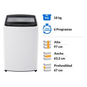 Lavadora LG WT18WVTB / 18 Kg