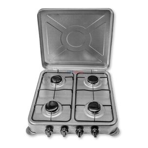 Cocina Encimera A Gas Licuado 4 Platos Gris