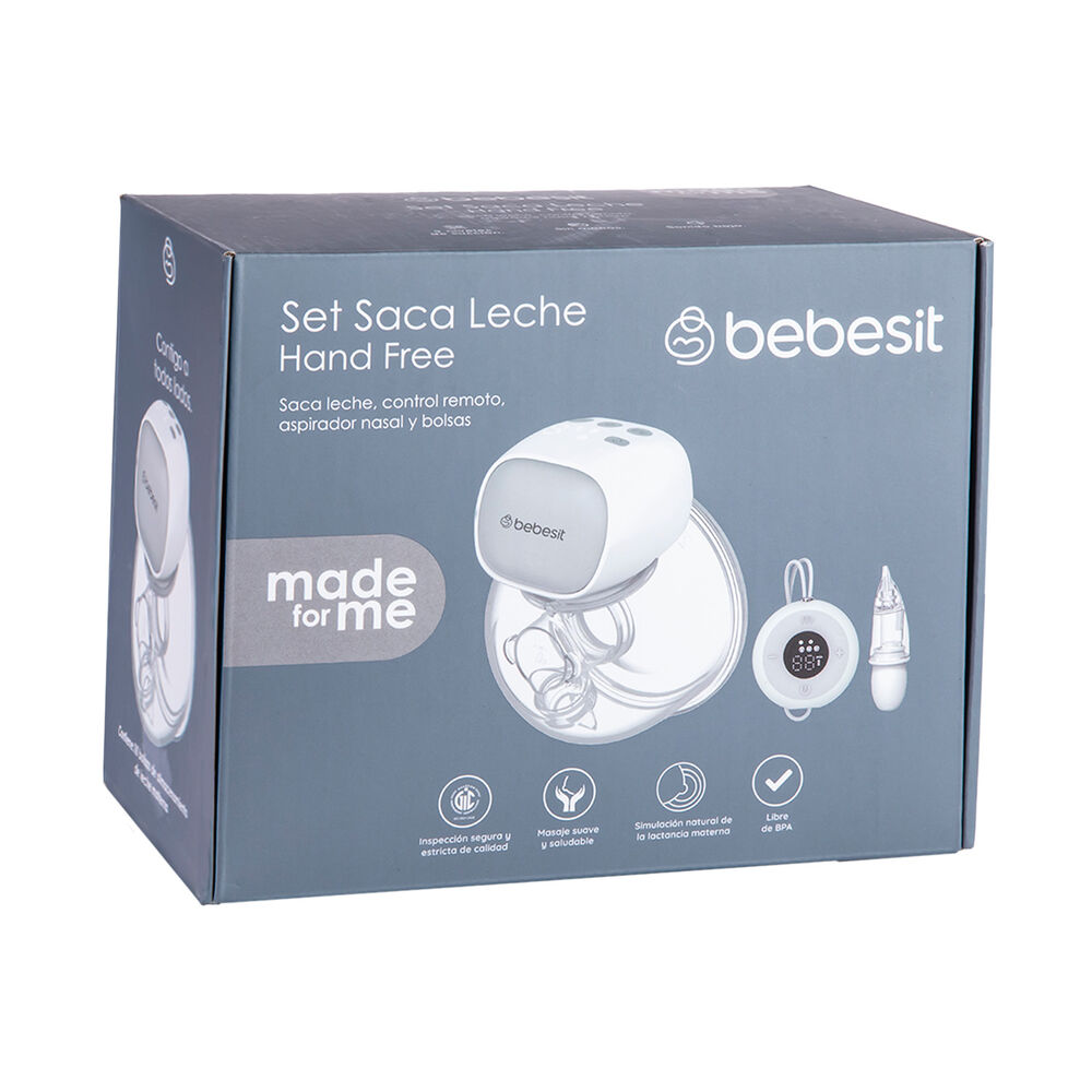 Extractor Leche Control Remoto + Aspirador Nasal + 10 Bolsas image number 9.0