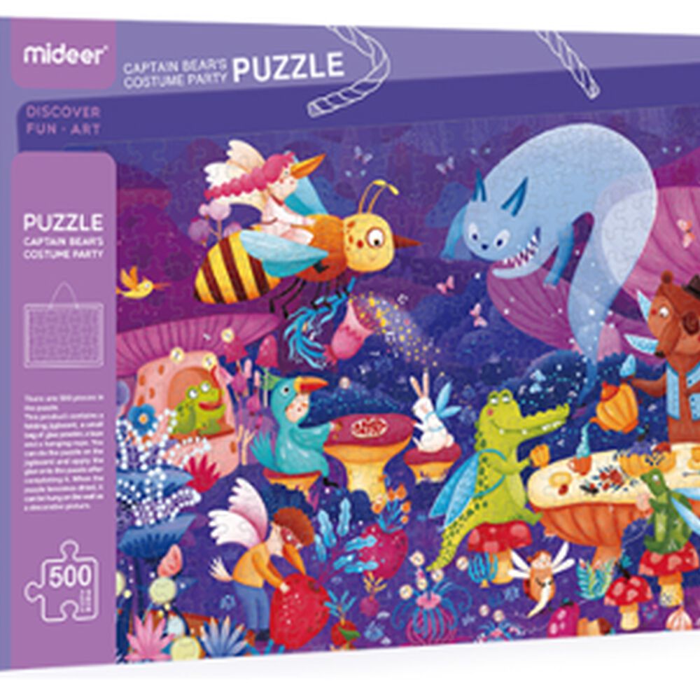 Puzzle 500pcs, Fiesta De Disfraces Mideer image number 1.0