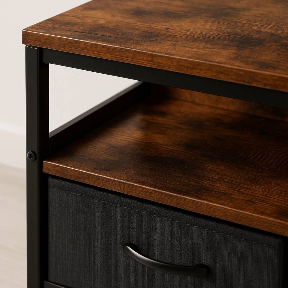 Rack De Tv R&uacute;stica Con Organizador image number 1.0