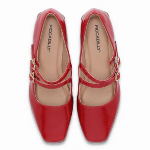 Zapato Mary Jane Mujer Rojo/charol Tati Piccadilly