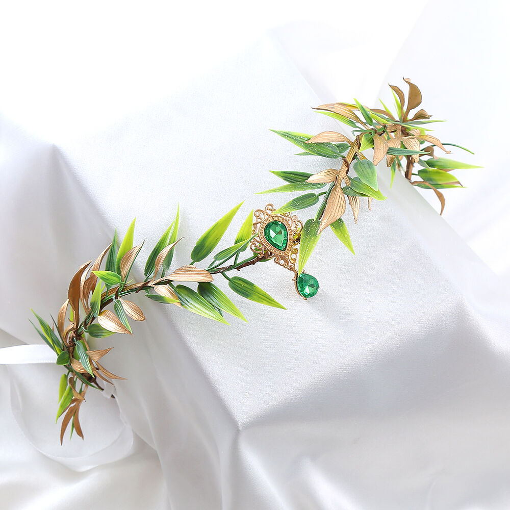 Diadema Tiara Hojas Cosplay Elfos Reyes Medieval image number 3.0