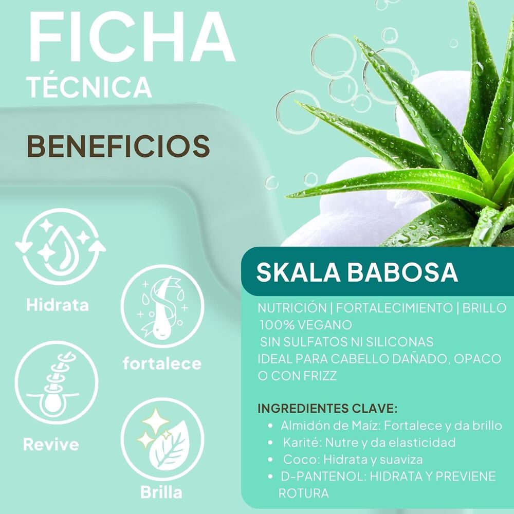 Shampoo Sin Sal Babosa Skala Expert 325ml image number 3.0