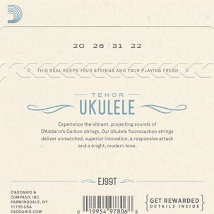 Set Cuerdas Ukelele Tenor Ej99t Daddario