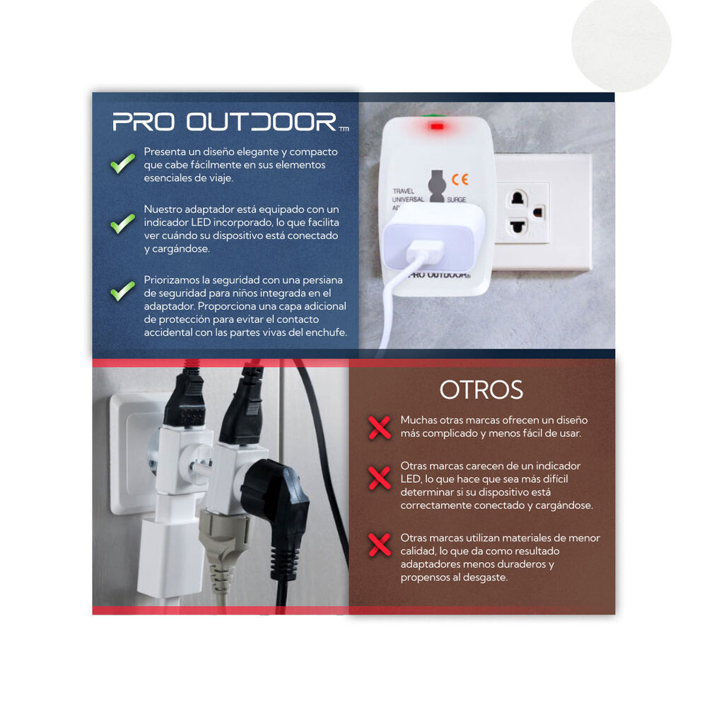 Adaptador Universal Usb Viaje Pro Outdoor image number 1.0
