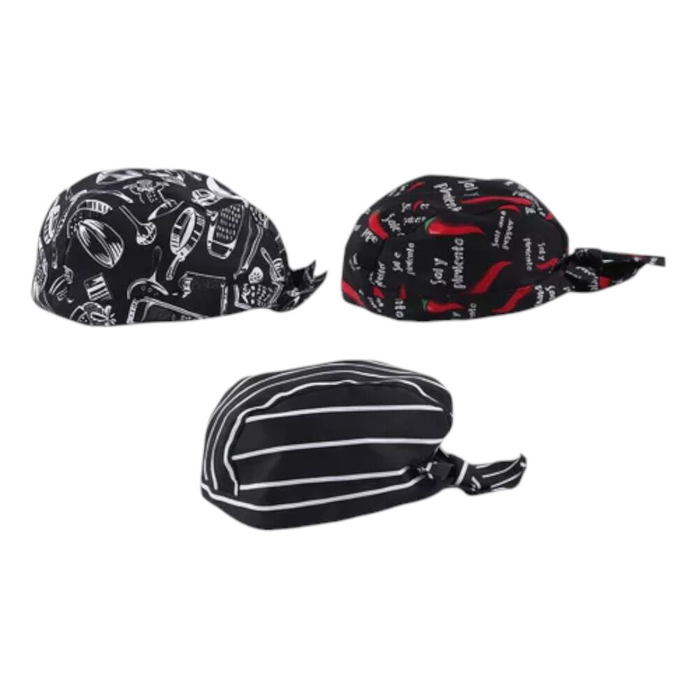 Gorro O Bandana De Cocina Chef Con Lazo Amarrable image number 10.0