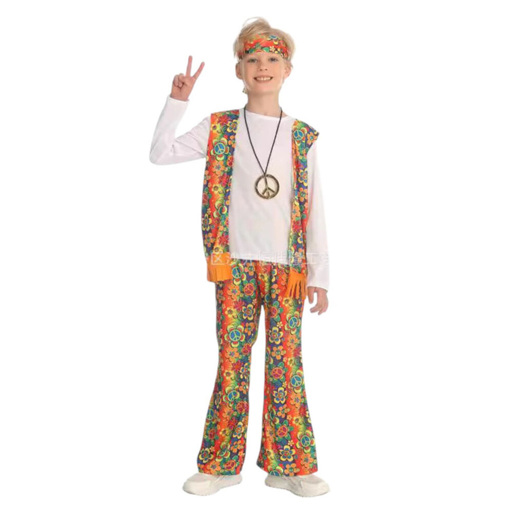 Disfraz Infantil Hippie Retro image number 0.0