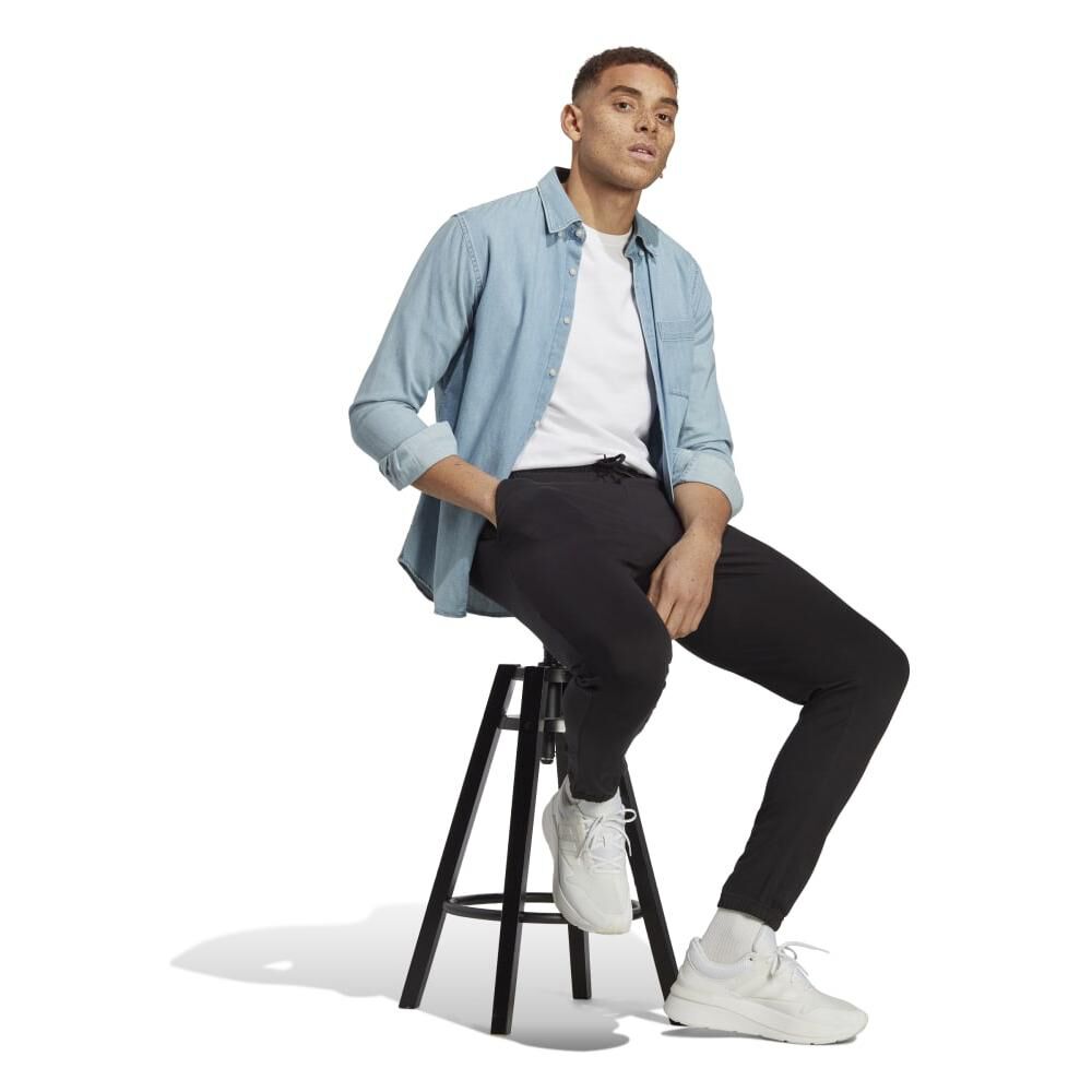 Pantalón De Buzo Hombre Essentials Logo Adidas image number 2.0