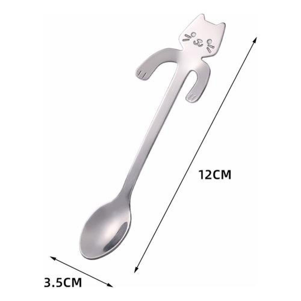 Set Pack 4 Cucharas Gatito Cut Kawaii Nekospoon image number 4.0