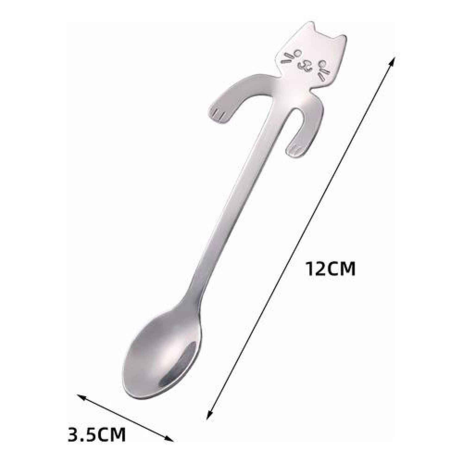 Set Pack 4 Cucharas Gatito Cut Kawaii Nekospoon image number 4.0