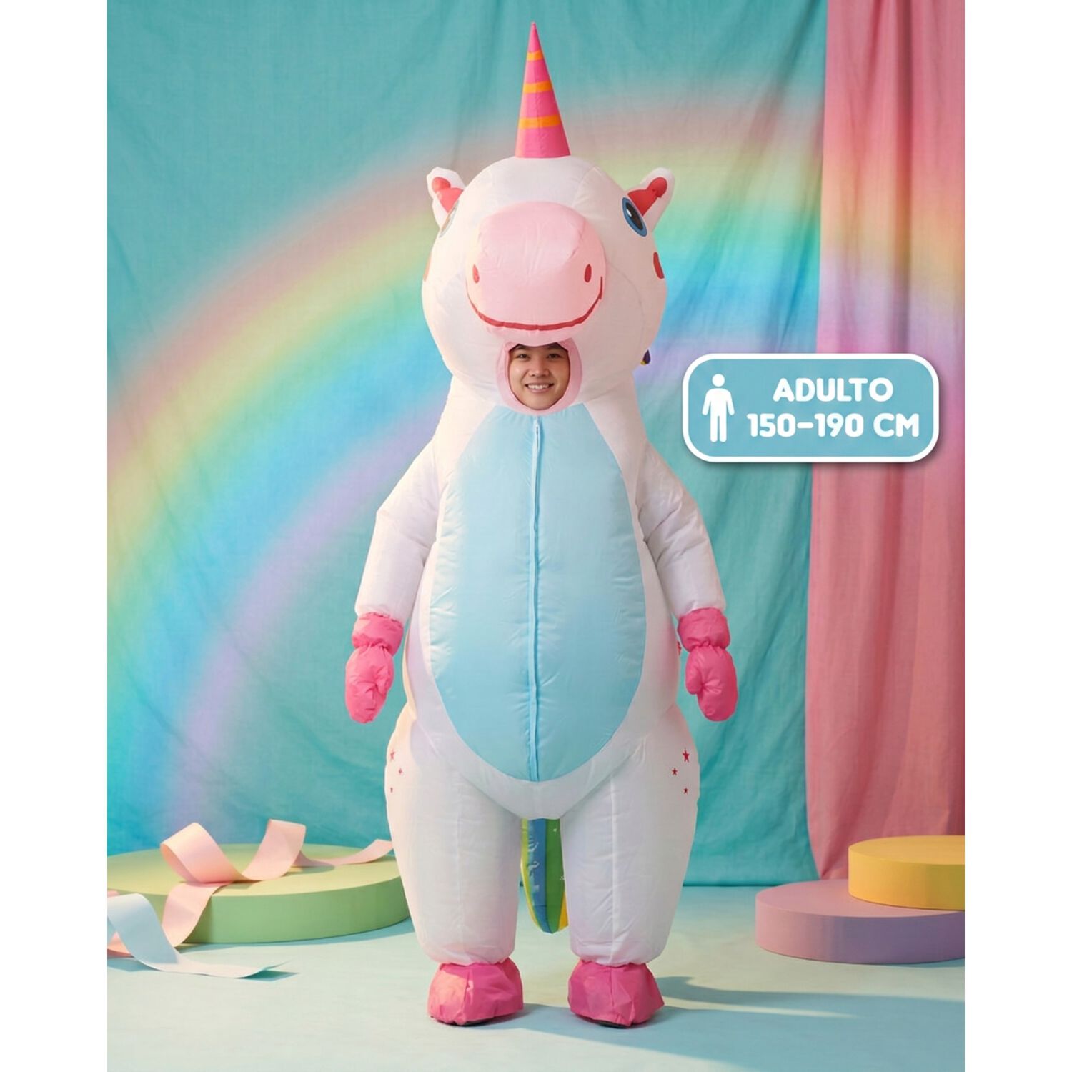 Disfraz Inflable Unicornio Adulto image number 6.0