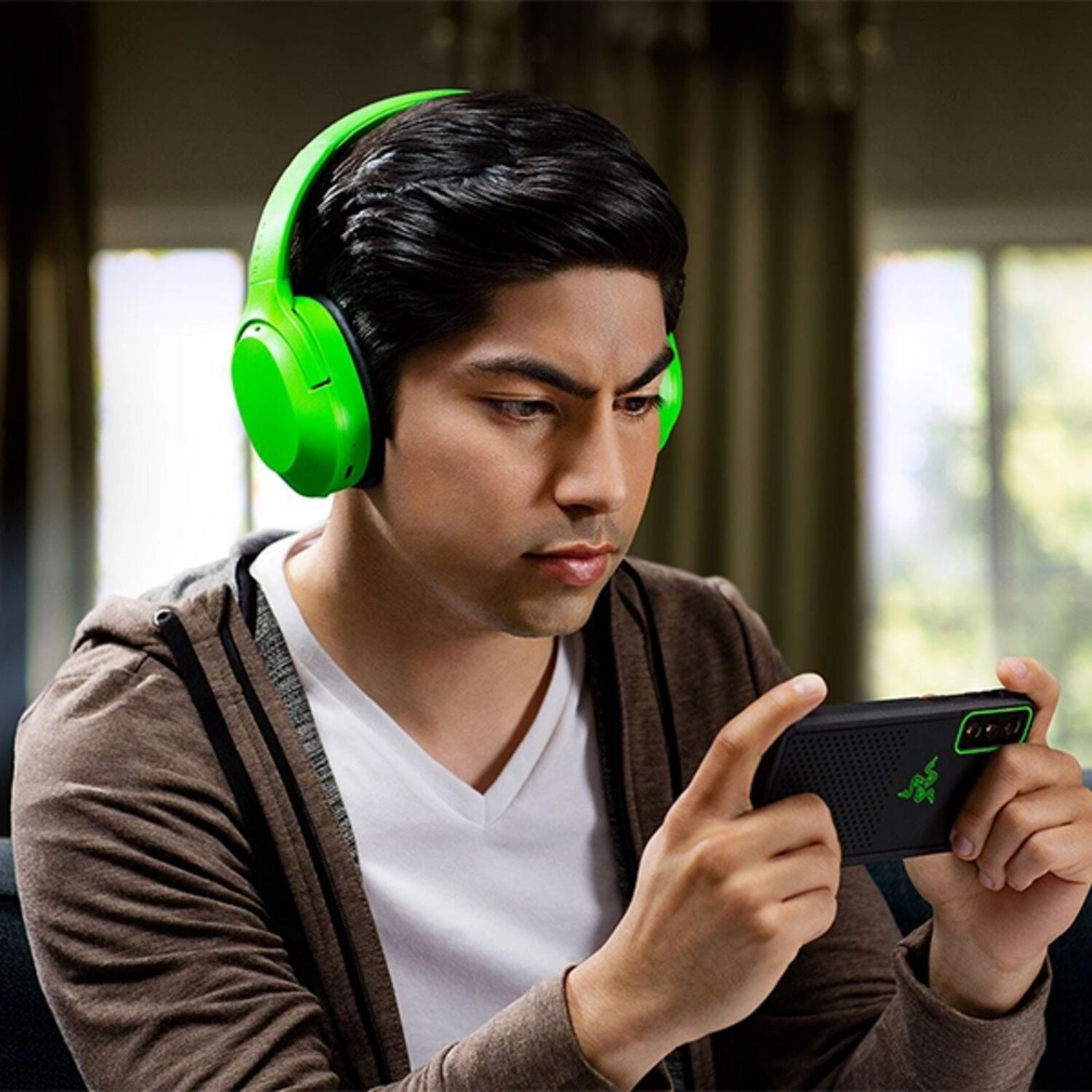 Audifono Razer Opus X Green Verde Anc Bluetooth 5.0 30 Hrs image number 4.0