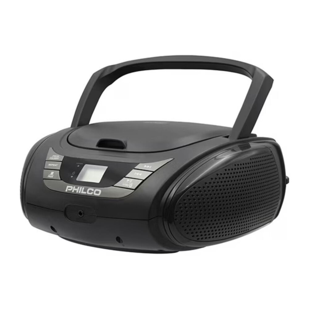 Radio Parlante Retro Bluetooth Cd Usb Aux Negro 2120b image number 1.0