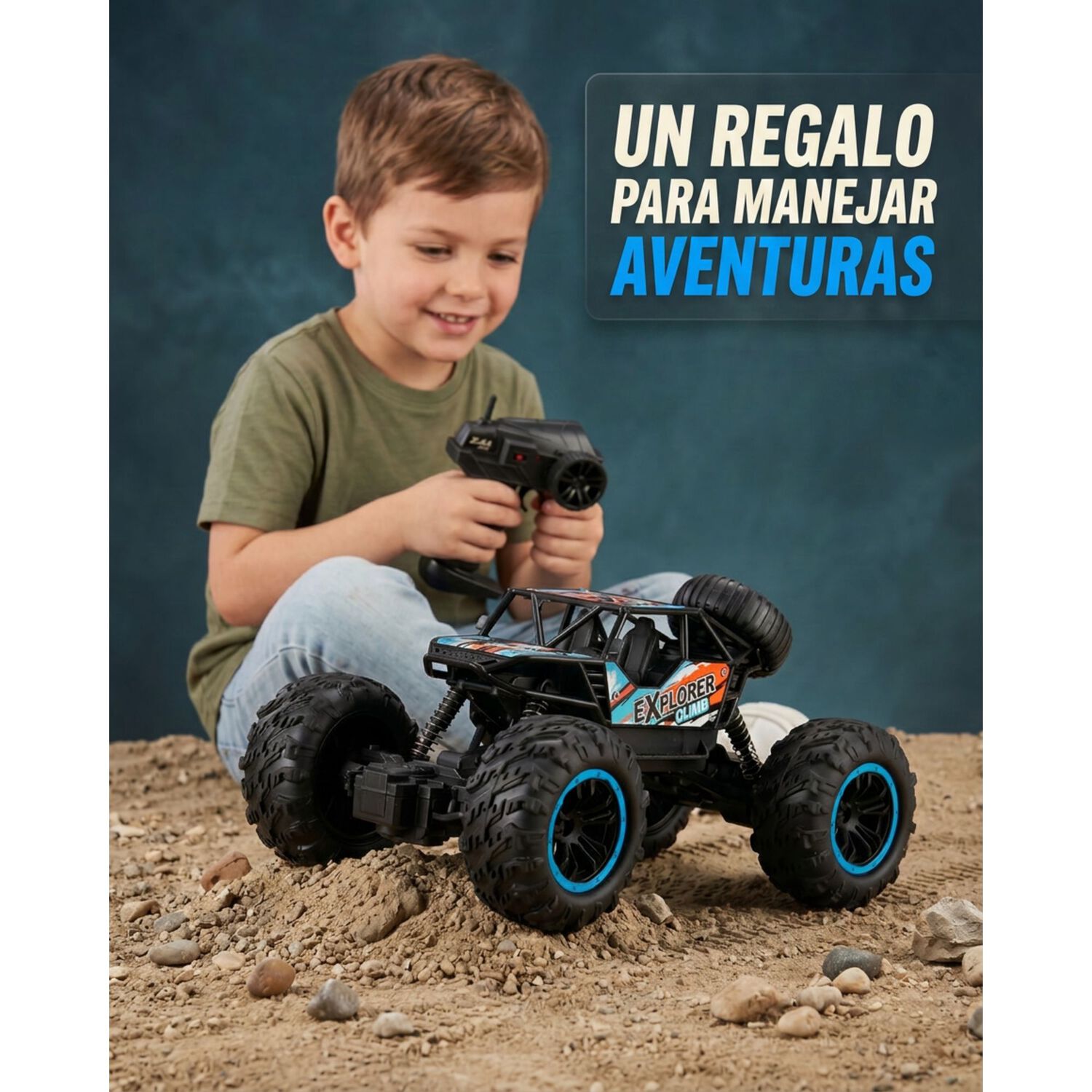 Auto Camioneta 4x4 Rally Control Remoto Todo Terreno Juguete image number 12.0