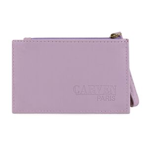 Tarjetero Billetera Mujer Con Monedero Suny Lila Carven Paris