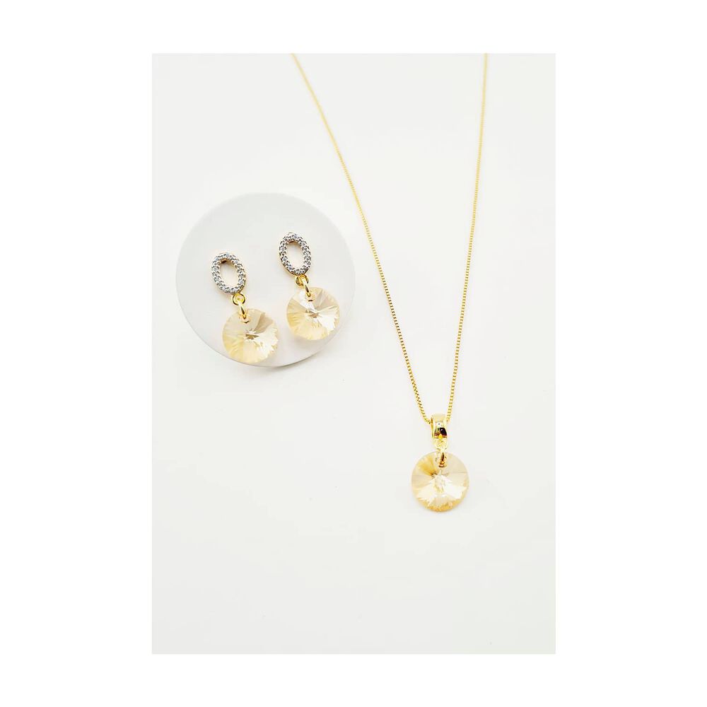 Conjunto Madrid Gold Cristales Genuinos Golden Shadow image number 1.0