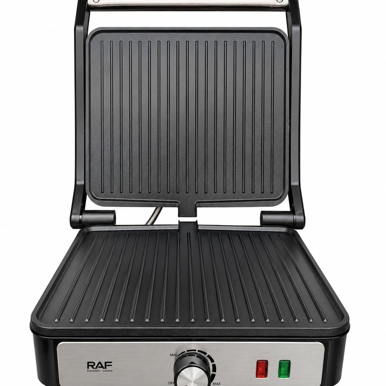 Tostador Panini Plancha Parrillera 2000w Con Grill Color Cromo Con Negro image number 3.0
