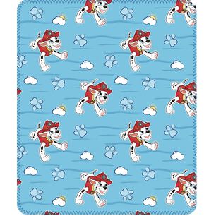 Frazada Infantil Ni&ntilde;o Dise&ntilde;o Animado 127x152 Manta Mantitas Paw Patrol Azul Claro