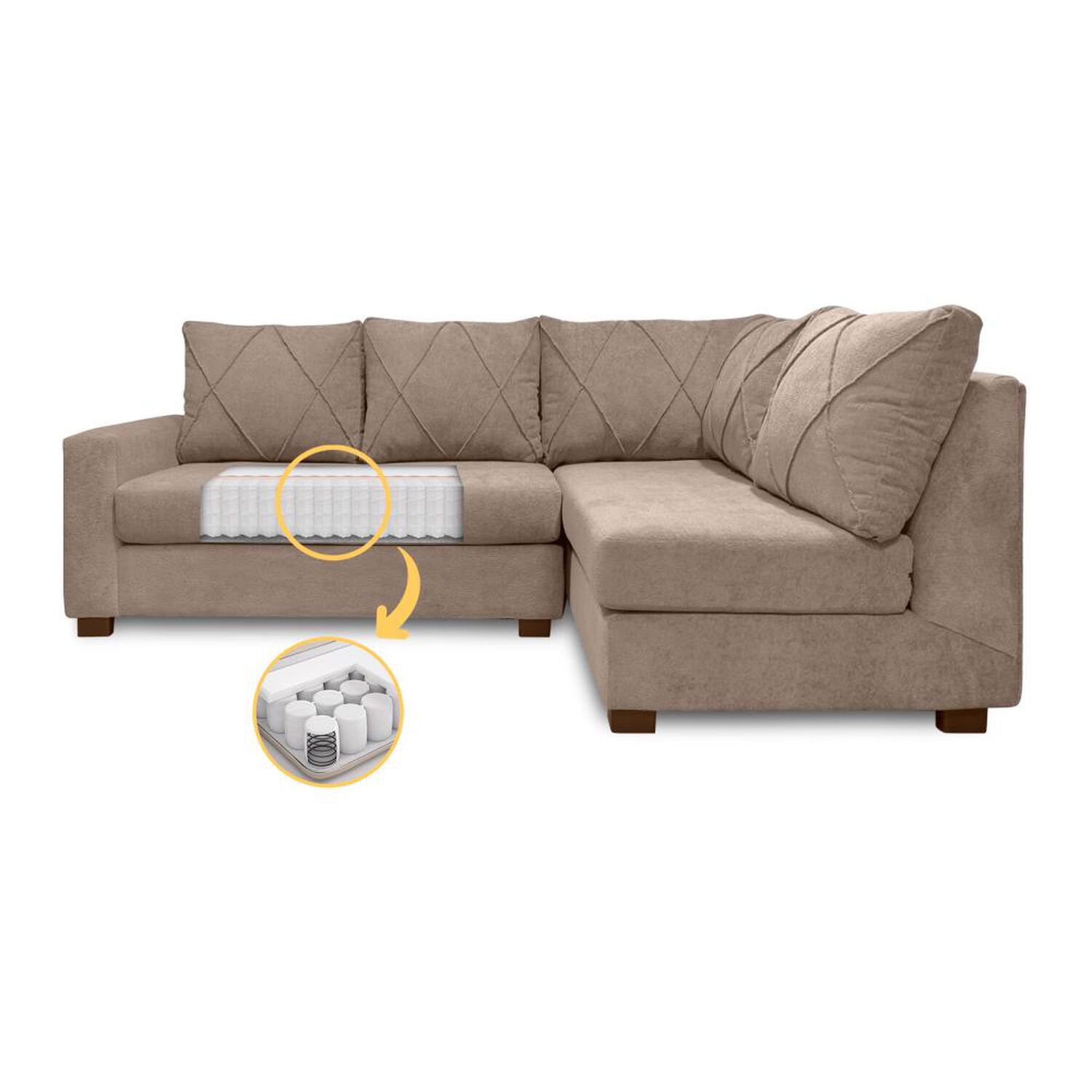 Seccional Living Factory New Musso Derecho / 5 Cuerpos image number 2.0