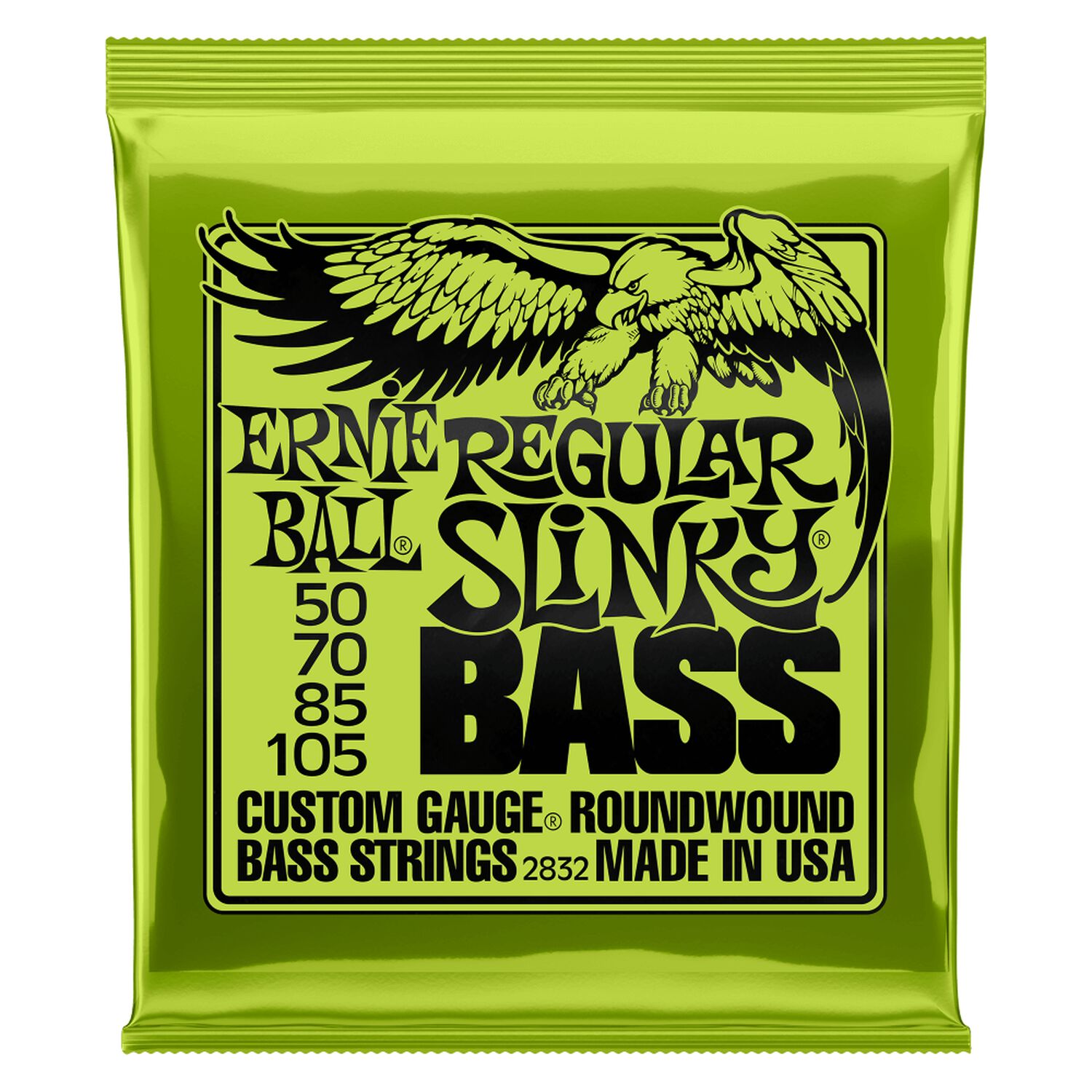 Set De Cuerdas Bajo Ernie Regular Slinky Nickel 50 - 105 image number 0.0