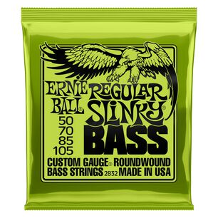 Set De Cuerdas Bajo Ernie Regular Slinky Nickel 50 - 105