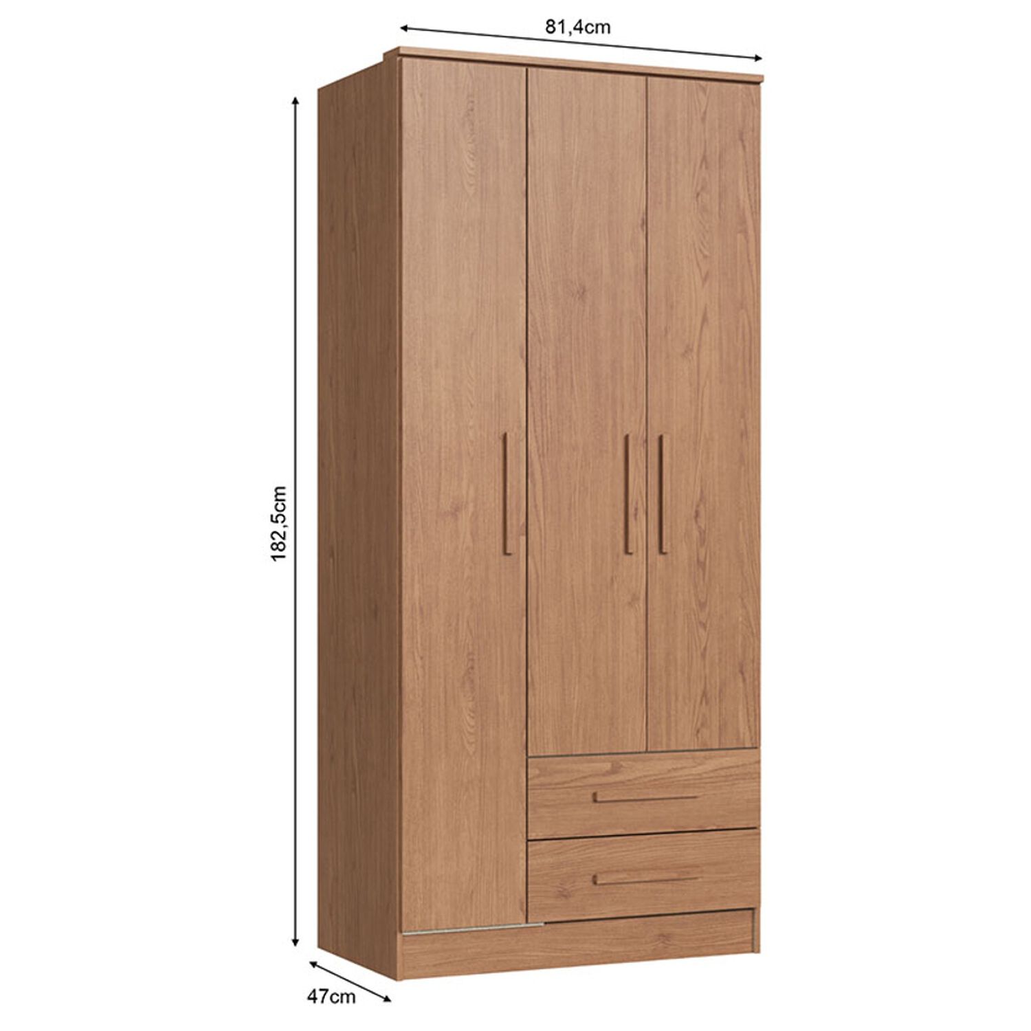 Cl&oacute;set Vekka Home New Pequim / 3 Puertas / 2 Cajones image number 1.0