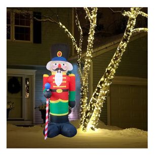 Soldado Cascanueces Inflable Navidad Con Luces Led 240cm