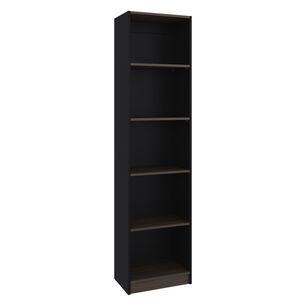 Estante Organizador 5 Niveles Negro Y Cafe 180,6x45x29,9 Cm