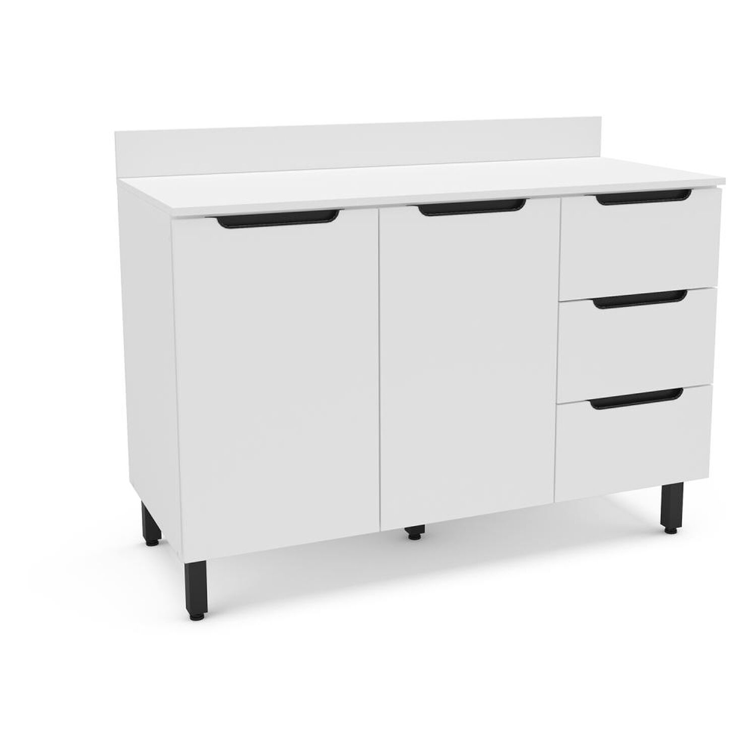 Mueble De Cocina Base Vekkahome Meena 2p 3c Blanco image number 2.0