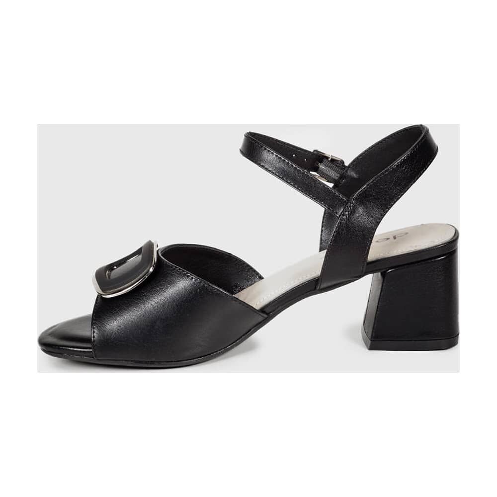 Sandalia Cuero Vaniria Negro image number 6.0