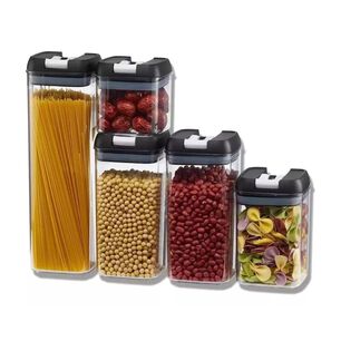 Set 5 Contenedores Tapas Hermeticas Para Alimentos Multiuso