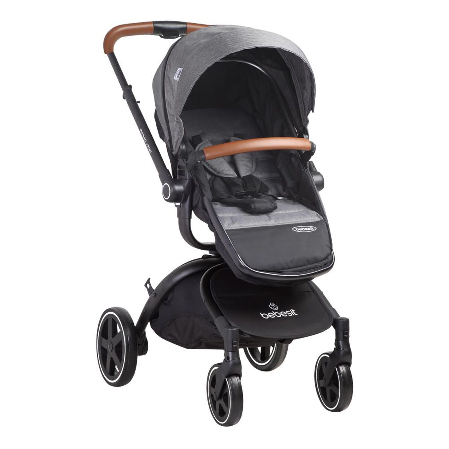 Coche Cuna Travel System Bebesit Deluxe 360&deg; Sx Gris image number 5.0