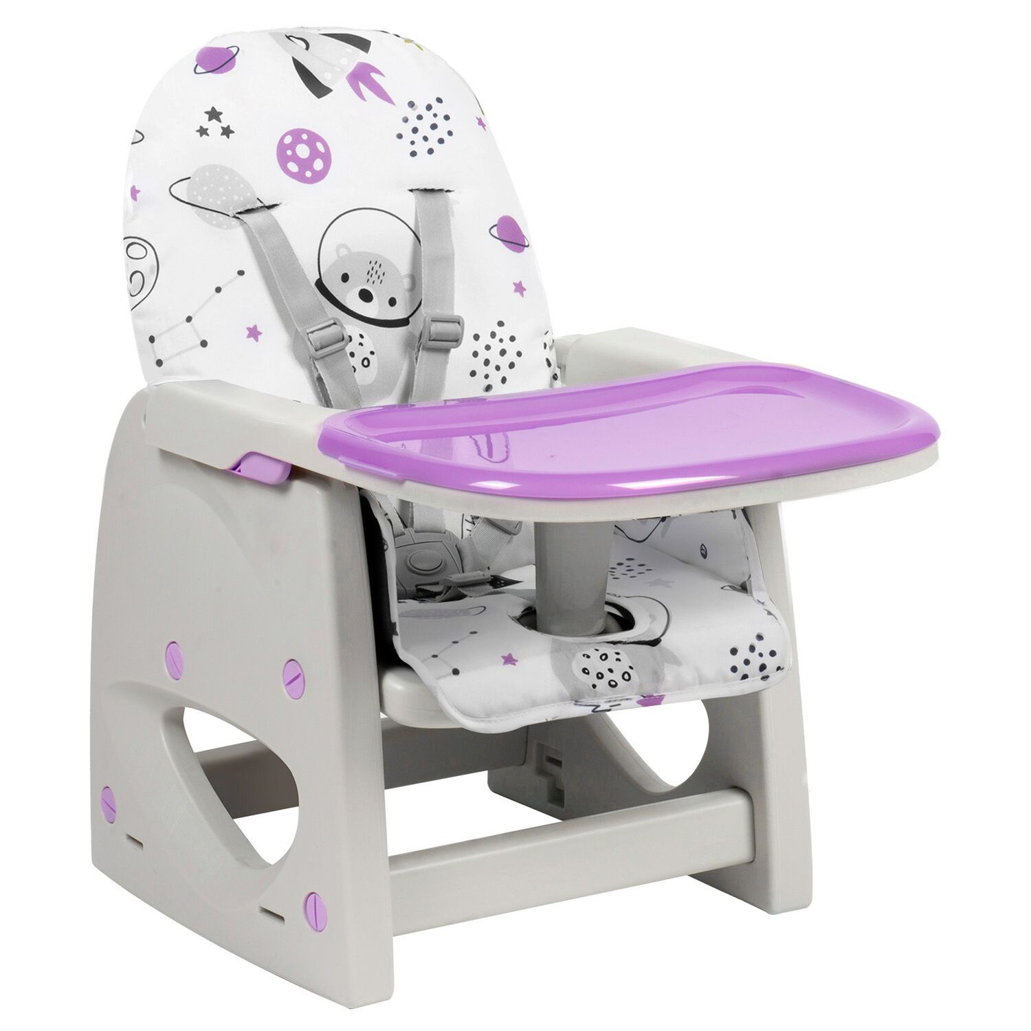 Silla De Comer Escritorio Foodzy 4-in-1 Lavanda image number 6.0