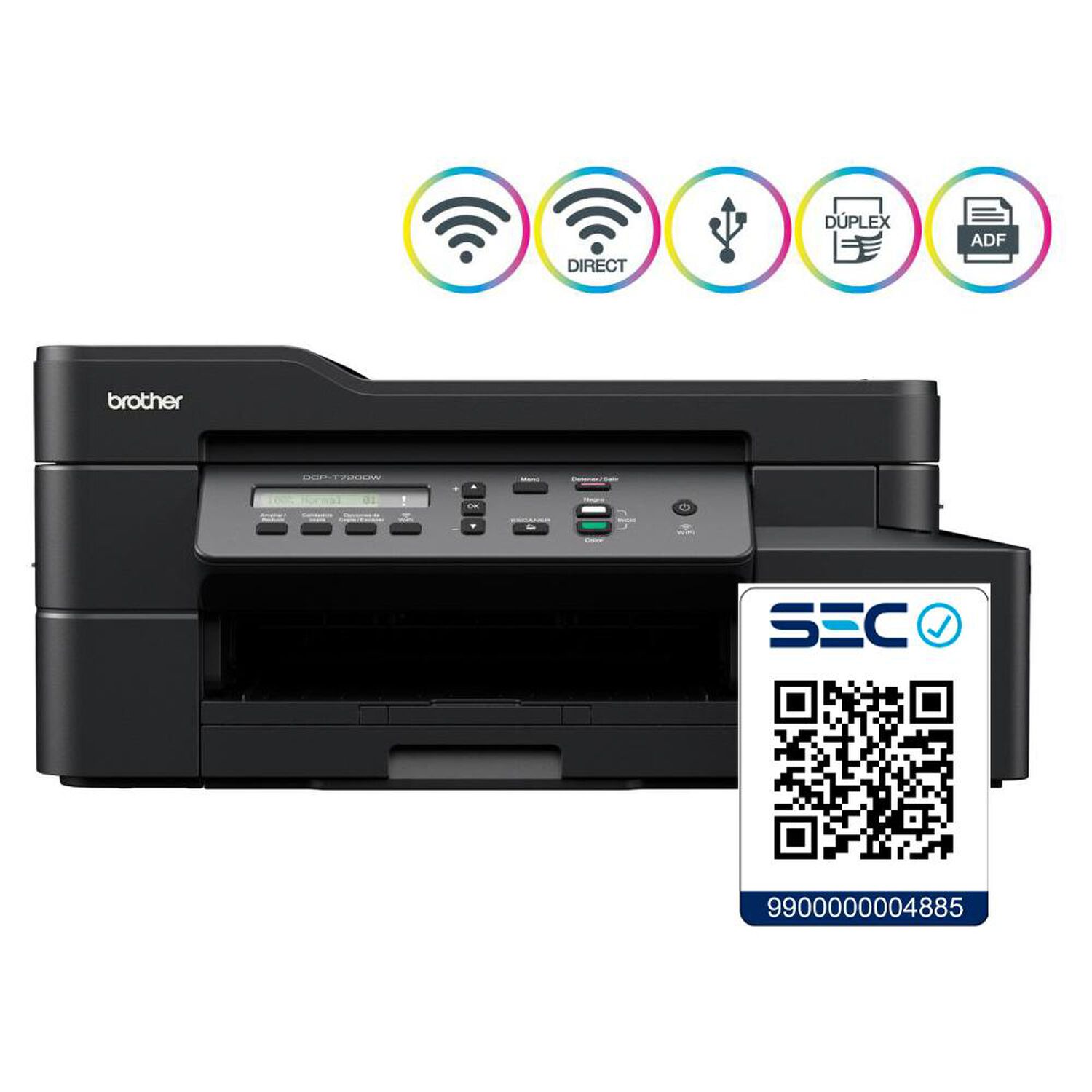 Impresora Multifuncional Brother DCPT720DW image number 9.0