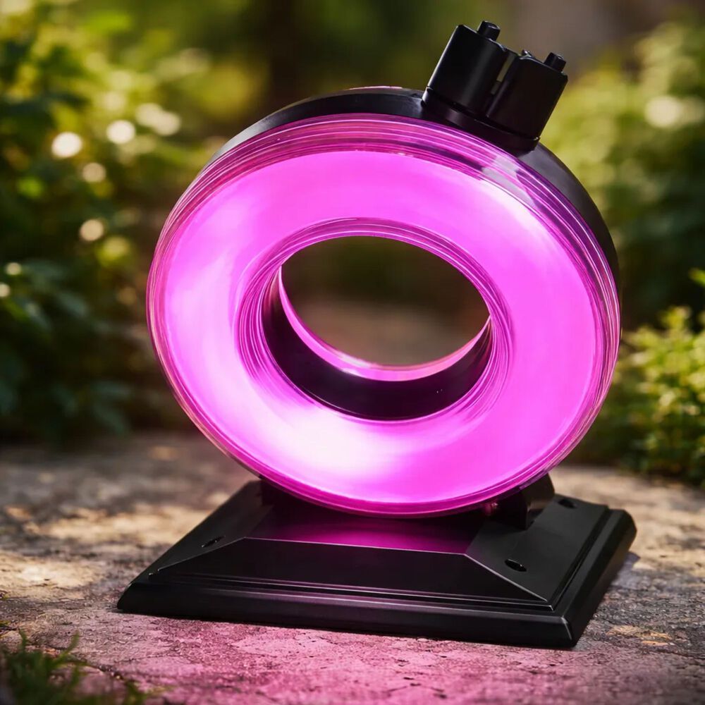 Foco Solar Led Ideal Para Jard&iacute;n Exterior Rgb Estaca Negro image number 3.0