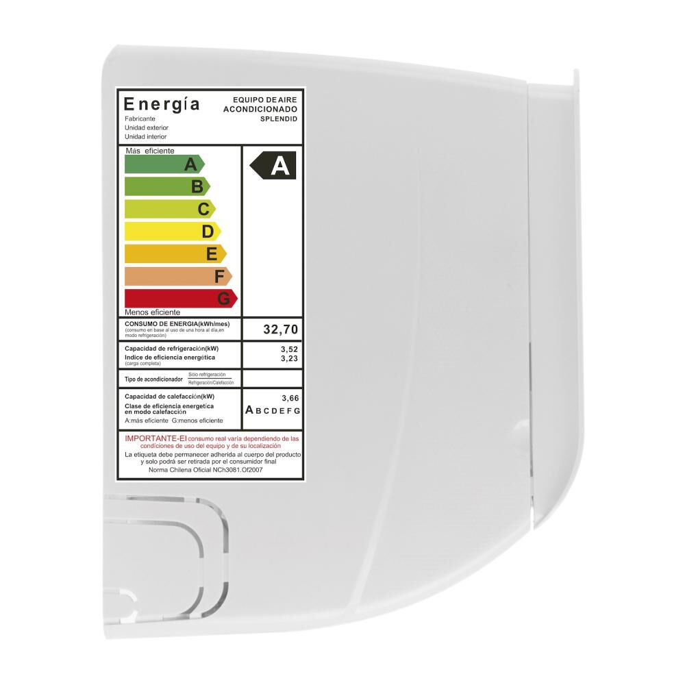Aire Acondicionado Splendid Split On/Off / 12000 BTU image number 5.0