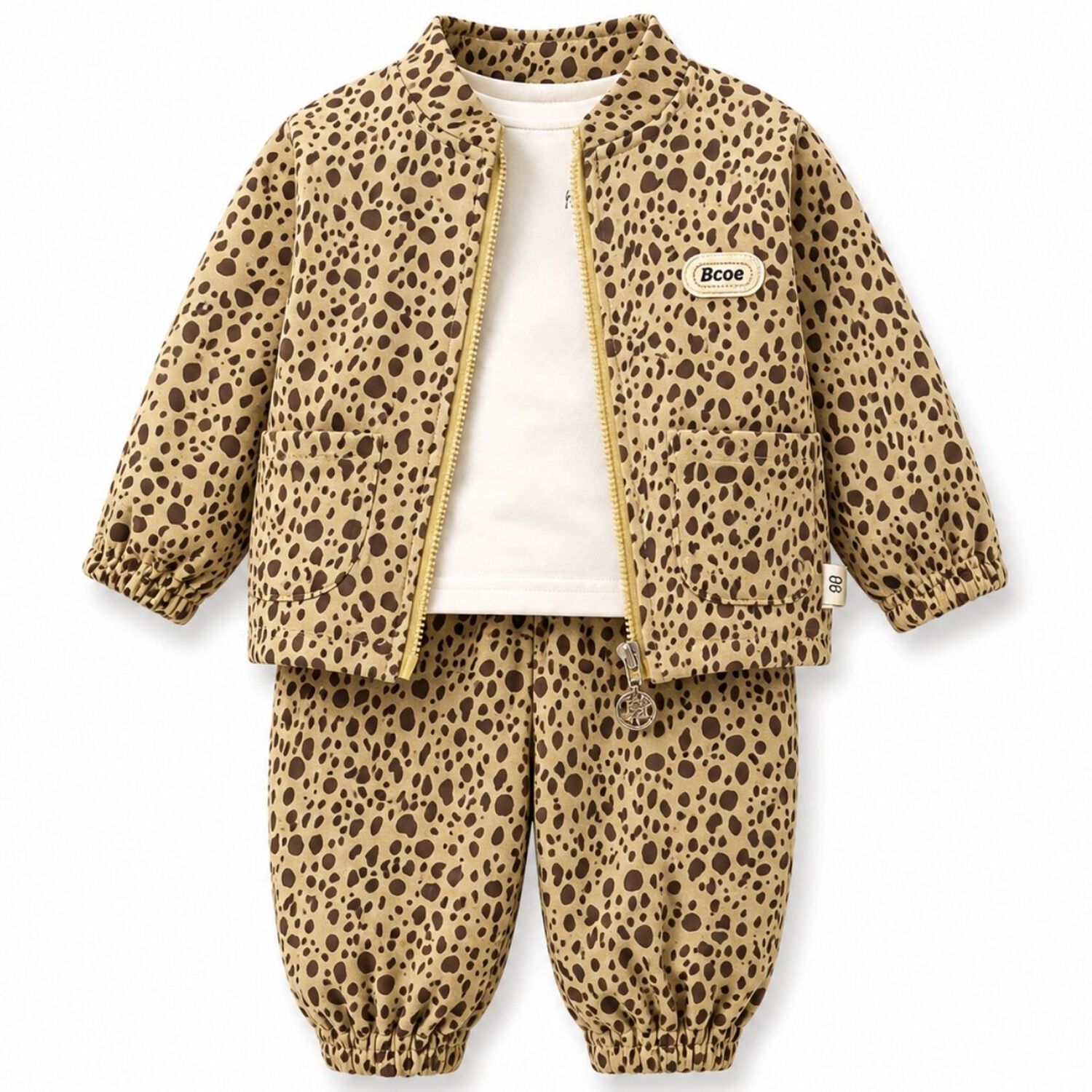 Conjunto Buzo Ni&ntilde;a Animal Print Leopardo Con Chaqueta image number 2.0