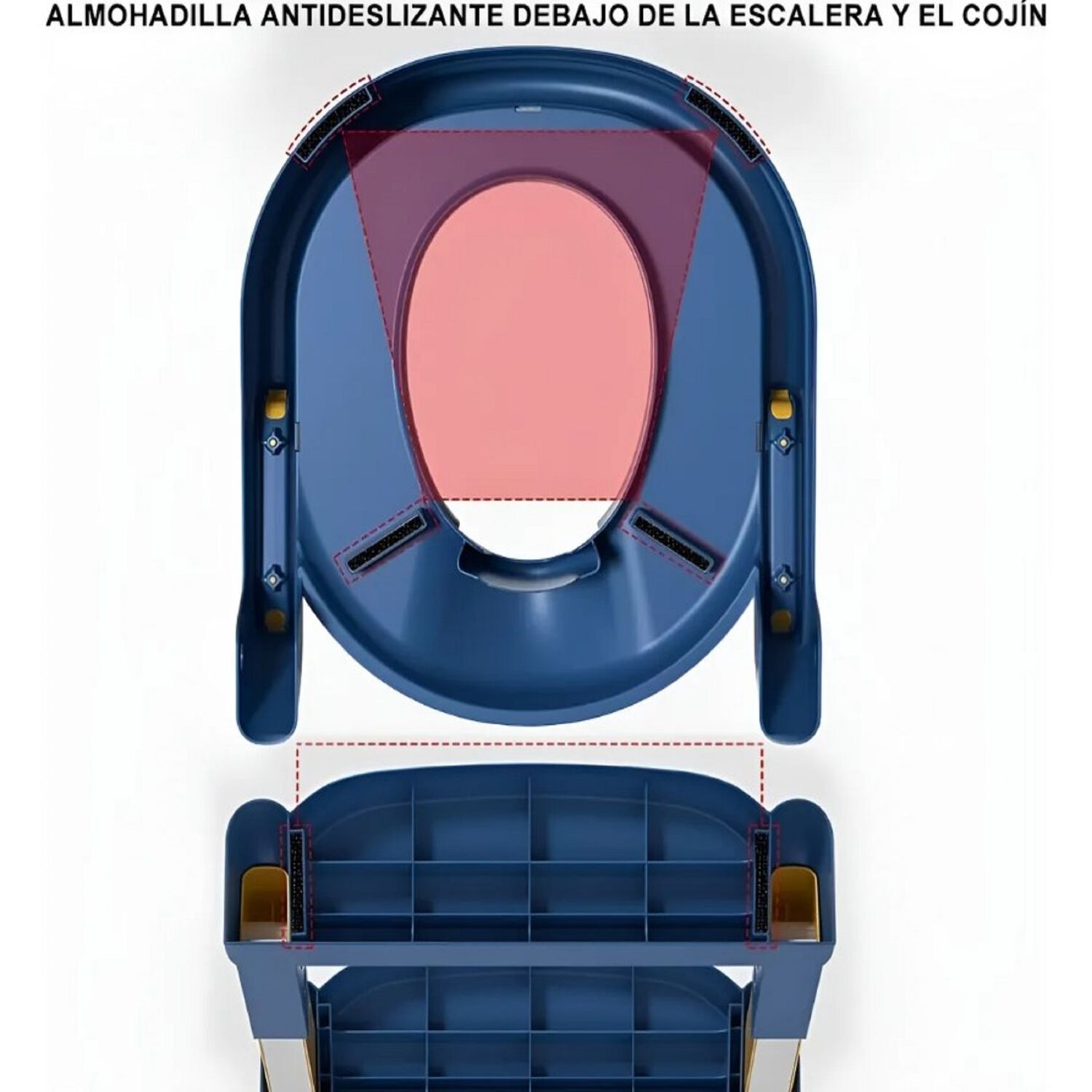 Asiento Adaptador Con Escalera Para Inodoro Infantil image number 2.0